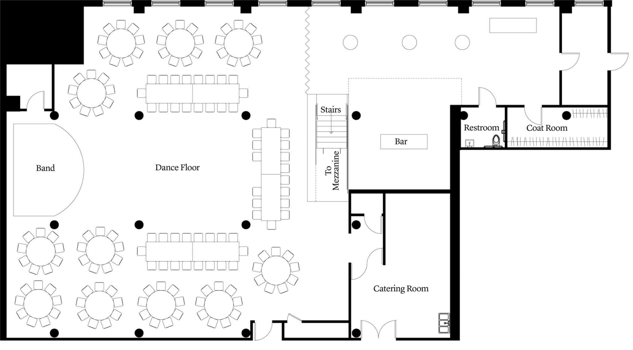 Floorplans Chez Chicago Wedding Venue