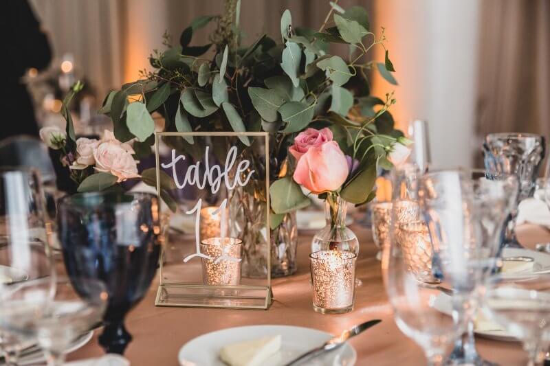 Lucid Table Numbers For Wedding | Chez Wedding Venue